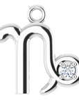 Natural Diamond Zodiac Dangle