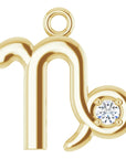 Natural Diamond Zodiac Dangle