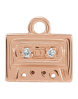 Natural Diamond Radio Cassette Dangle