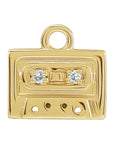 Natural Diamond Radio Cassette Dangle