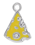 Natural Diamond Yellow Enamel Cheese Dangle