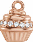 Natural Diamond Cupcake Dangle
