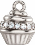 Natural Diamond Cupcake Dangle