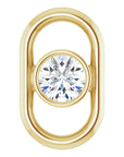 Natural Diamond Round Accented Link