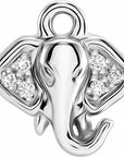 Natural Diamond Elephant Dangle