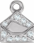 Natural Diamond Envelope Dangle
