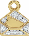 Natural Diamond Envelope Dangle