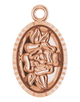 Floral Coin Dangle