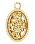 Floral Coin Dangle