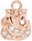 Natural Diamond Ganesha Dangle
