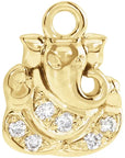 Natural Diamond Ganesha Dangle