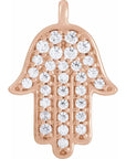 Natural Diamond Hamsa Dangle