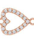 Natural Diamond Heart Link