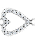 Natural Diamond Heart Link