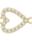 Natural Diamond Heart Link
