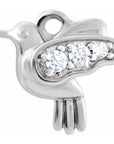 Natural Diamond Hummingbird Dangle