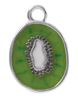 Green Enamel Kiwi Dangle