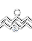 Natural Diamond Zodiac Dangle