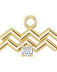 Natural Diamond Zodiac Dangle