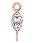 Natural Diamond Marquise Bezel-Set Link