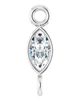 Natural Diamond Marquise Bezel-Set Link
