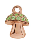 Natural Peridot Mushroom Dangle