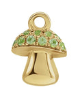 Natural Peridot Mushroom Dangle