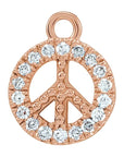 Natural Diamond Peace Dangle