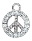 Natural Diamond Peace Dangle