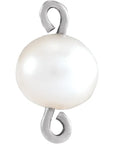 Cultured White Freshwater Pearl Link