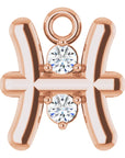 Natural Diamond Zodiac Dangle