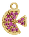 Natural Ruby Pizza Dangle