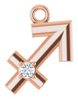 Natural Diamond Zodiac Dangle
