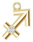 Natural Diamond Zodiac Dangle