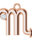 Natural Diamond Zodiac Dangle