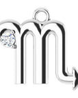 Natural Diamond Zodiac Dangle