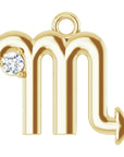 Natural Diamond Zodiac Dangle