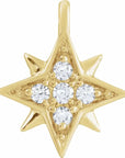 Natural Diamond Star Dangle