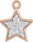 Natural Diamond Star Dangle