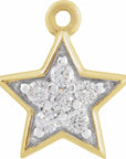 Natural Diamond Star Dangle