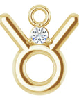 Natural Diamond Zodiac Dangle