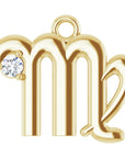 Natural Diamond Zodiac Dangle