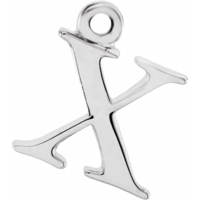 14K Lowercase Initial Dangle