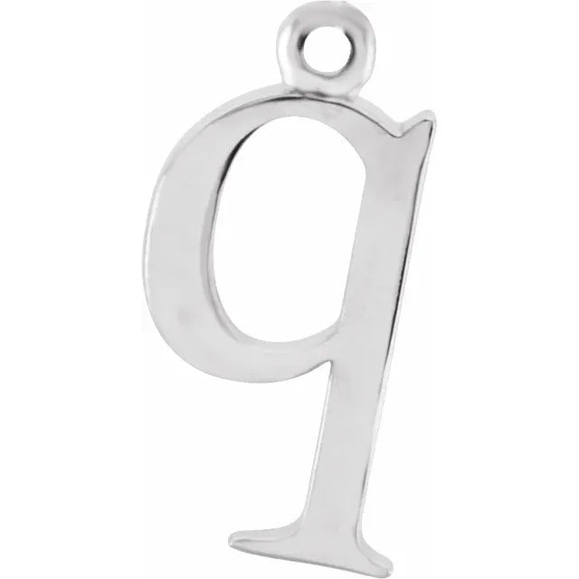 14K Lowercase Initial Dangle