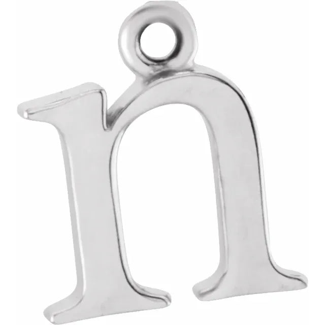 14K Lowercase Initial Dangle