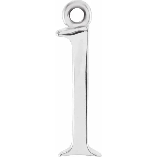 14K Lowercase Initial Dangle