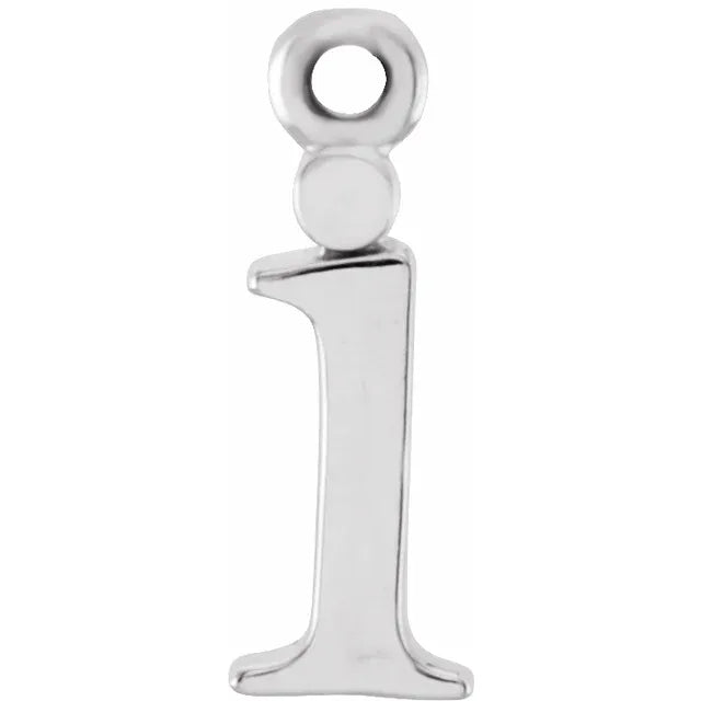 14K Lowercase Initial Dangle