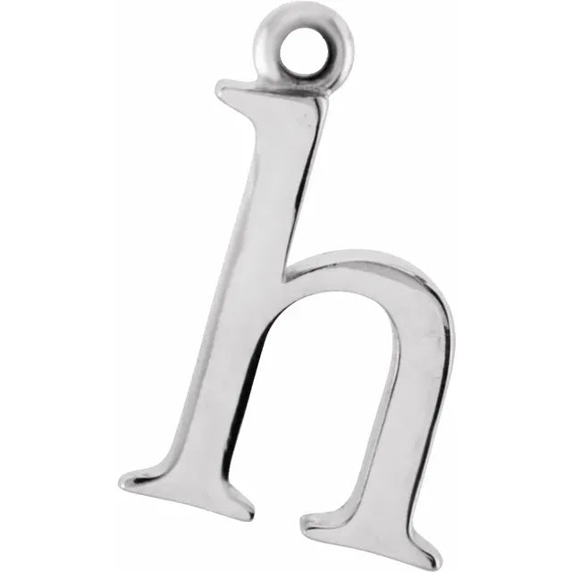 14K Lowercase Initial Dangle