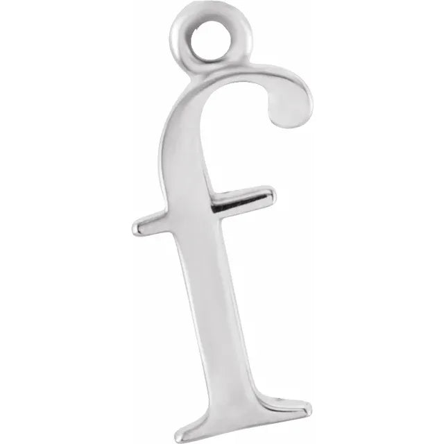 14K Lowercase Initial Dangle