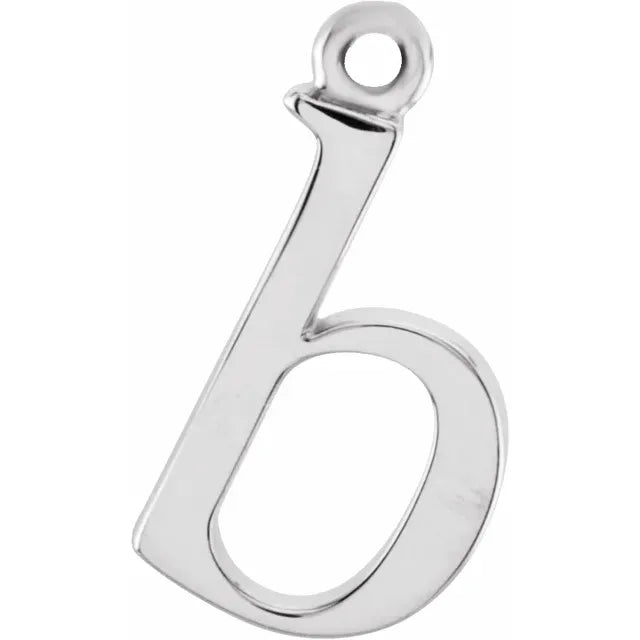 14K Lowercase Initial Dangle